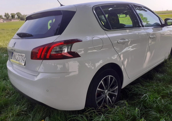 Peugeot 308 cena 38500 przebieg: 116360, rok produkcji 2015 z Wyszogród małe 466